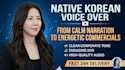 provide professional native korean voice over