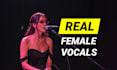replace ai vocals with real female vocals