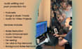 do vocal cleanup, audio editing, noise removal, timing fixes