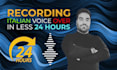 record a italian voice over in 24h