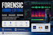 do forensic audio editing, detect background voice and do any audio enhancement