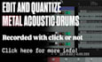 edit your metal drum recording