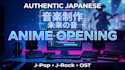 compose an authentic japanese anime opening or ending  theme song