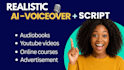 create realistic ai voiceover for any script