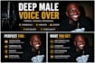 record a deep professional male voiceover