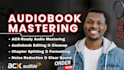 narrate, edit acx audiobook, male voice book trailer, video character voiceover