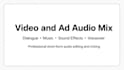 edit and mix audio for your video or ad
