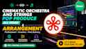 create epic cinematic orchestra and string arrangement