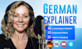 record a professional german female explainer voice over