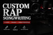 write custom rap verses and hooks