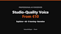generate a professional ai voiceover for explainers and ads