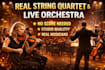record real cinematic violin cello and string quarte