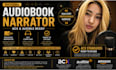 be your audiobook narrator to pass acx format, audible, spotify