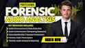do forensic audio editing, cleanup, voice detection, noise removal, and analysis