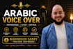 record a clear and professional arabic voice over