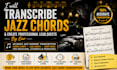 transcribe jazz chords and create professional lead sheets by ear