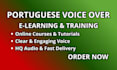 record a clear european portuguese e learning voice over