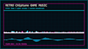 create retro chiptune 8 bit game music and visualizer