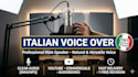 record a professional native italian voice over