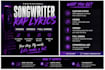 create emotional song lyrics and concepts for artis