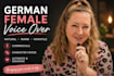 record a natural german female voice over