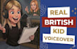 record a real british kid voice over