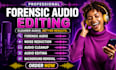 forensic audio editing noise reduction audio clean up background noise removal