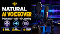 do natural ai voiceover for podcasts ,ads and e learning