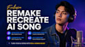 recreate and remake your ai song into human music