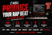make you a custom hiphop, rnb, trap beat from scratch