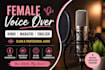 record professional female voice over and narration
