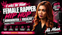 write and record a professional female hip pop rap verse