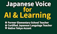 record natural japanese voice for language or ai data