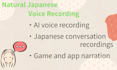 natural japanese voice over by native speaker