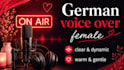 record a female german voice over