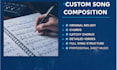 do custom melodies and songs with chords and sheet music