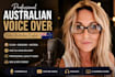 provide a native australian female voice over