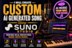 create a custom ai generated song using suno studio