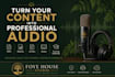 turn your content into a professional audio podcast