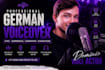 record a male german voice over in a warm voice