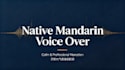 record native professional mandarin chinese voice over