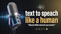 generate realistic human like ai voice over text to speech