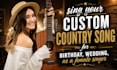 write and sing a custom birthday anniversary wedding congratulation gift song