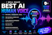 create realistic ai human voice overs