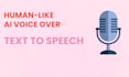 create human like ai voice over text to speech