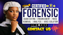 do forensic audio cleanup, noise reduction, voice isolation and enhance audio