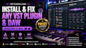 install and fix any vst plugin and daw for windows and mac