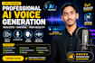 create professional ai voice generation for any project