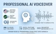 do professional text to speech conversion and ai voice over