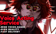 voice act male characters and voice overs